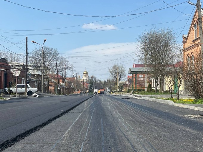 Завершен ремонт дороги по ул. Тургеневской на участке от ул. Гагарина до ул. Братьев Газдановых. 