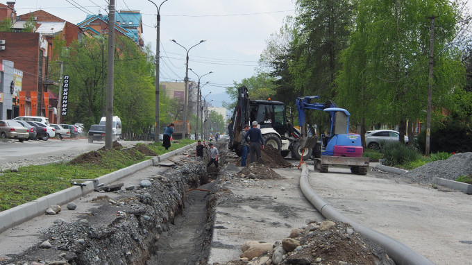 Во Владикавказе идет замена водопроводных сетей