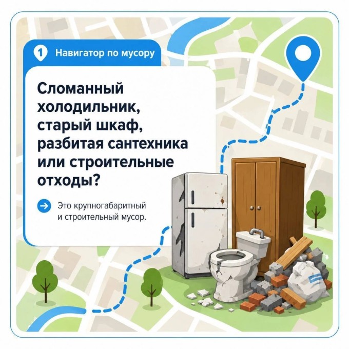 Как правильно утилизировать сломанный холодильник, старый шкаф, разбитую сантехнику или строительные отходы?