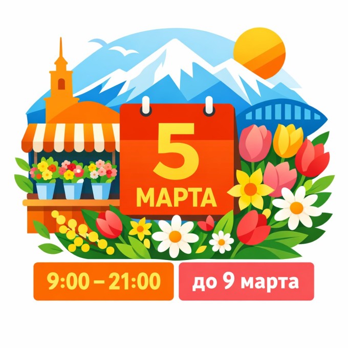 Цветочные ярмарки во Владикавказе откроются 5 марта