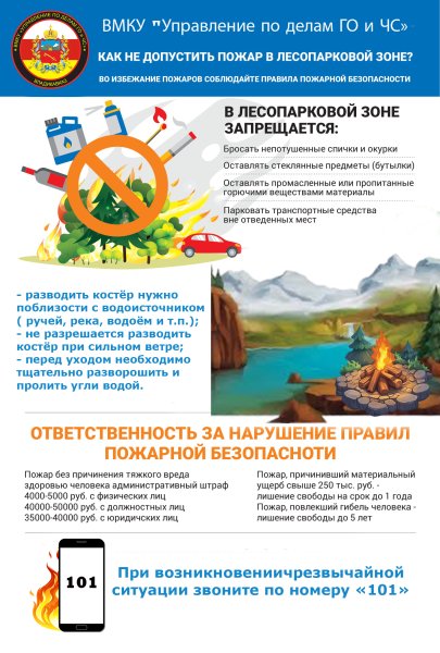 ВМКУ «Управление по делам ГО и ЧС» информирует