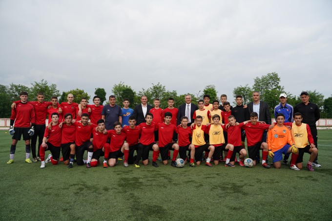 На стадионе им.Коняева обустроены раздевалки для юных футболистов