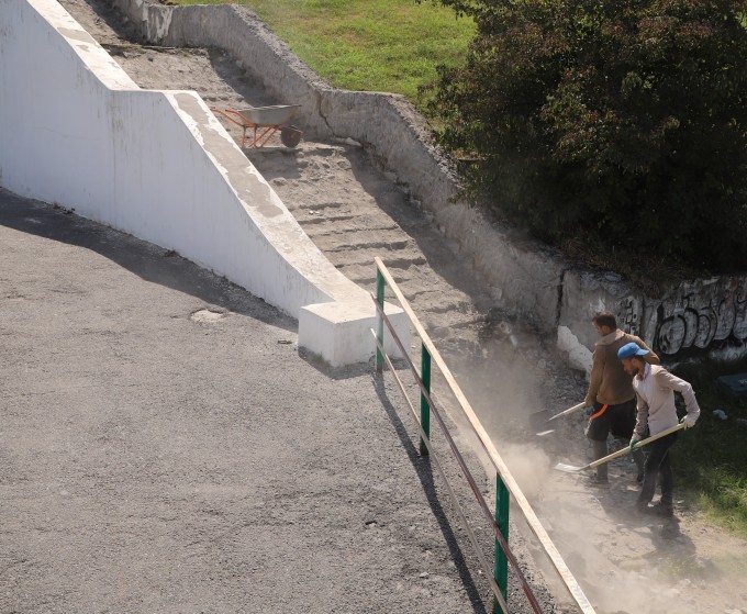 Продолжается реконструкция набережной реки Терек